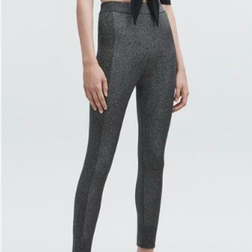 Alexander Wang - Lurex Leggings - Black \ Gold : SZ XS